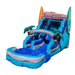 Good vibes 18' single lane Water Slide