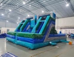 ME1f85f9caad04f2f2eb5c5b319817ac73 1771451265 1 18' Wet/ Dry Waterslide W/Obstacle Course